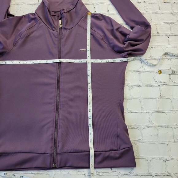 Reebok Woman’s Purple Active Long sleeve full zip jacket size L - Picture 2 of 13